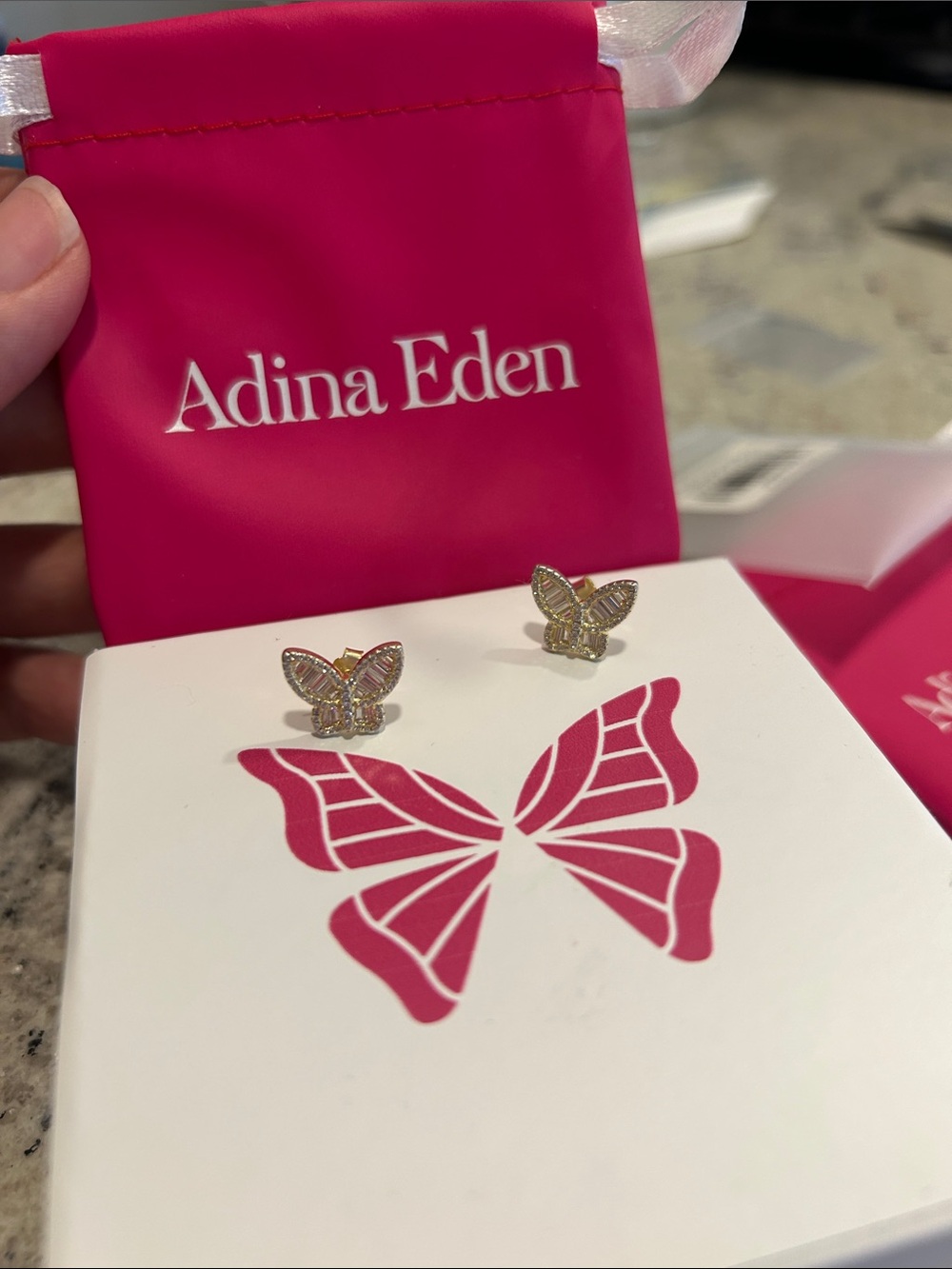 Adina Eden Butterfly earrings